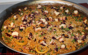 Arroz con pulpo